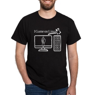 Men's I Game on Linux! Knight T-Shirt