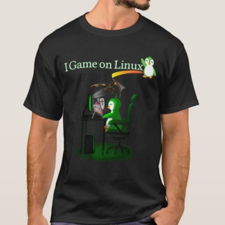 Mens Knights and Dragons Linux Gaming T-Shirt